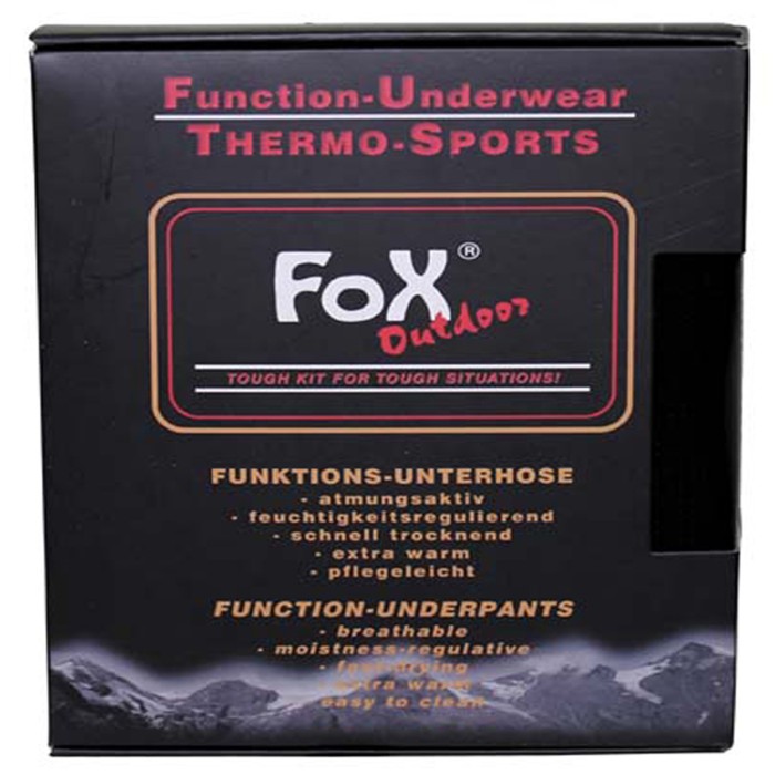 Fox Outdoor, thermal functional undershirt, short sleeve, long sleeve, thermal functional underpants, stretch fabric